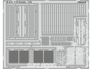 Eduard photodecoupe militaire 36412 Amélioration T-15 Armata Zvezda 1/35