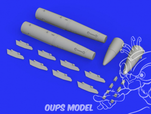 Eduard kit d'amelioration avion brassin 648460 Armement nucléaire B43-1 w/SC43-3/-6 Tail assembly 1/48