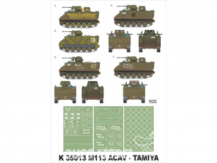 Montex Super Mask K35013 M-113 ACAV Tamiya 1/35