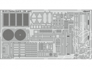 Eduard photodecoupe militaire 36413 Amélioration Panther Ausf.G Academy 1/35