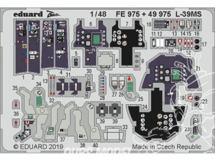 EDUARD photodecoupe avion FE975 Zoom Amélioration L-39MS Trumpeter 1/48