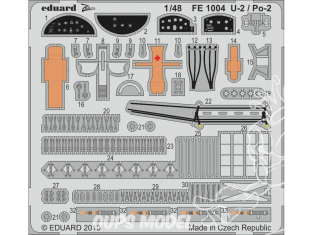 EDUARD photodecoupe avion FE1004 Zoom U-2 / Po-2 Icm 1/48