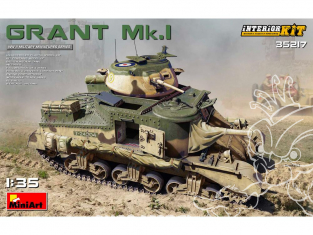 Mini Art maquette militaire 35217 GRANT Mk.I avec interieur détaillé 1/35