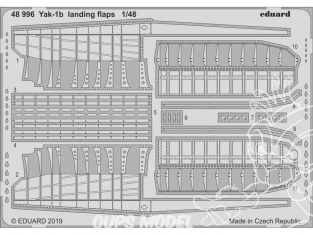 EDUARD photodecoupe avion 48996 Volets d'atterrissage Yak-1b Zvezda 1/48