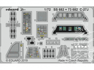 Eduard photodecoupe avion SS682 Zoom Amélioration C-27J Italeri 1/72