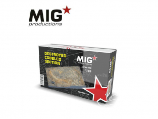 MIG Productions by AK MP35-410 Section pavée détruite 1/35