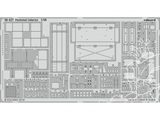 Eduard photodecoupe militaire 36427 Intérieur Hummel Tamiya 1/35