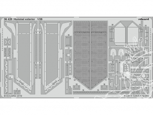 Eduard photodecoupe militaire 36428 Extérieur Hummel Tamiya 1/35