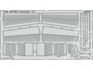 Eduard photodecoupe avion 72696 Volets d'atterrissage TBF / TBM-1 Avenger Hasegawa 1/72