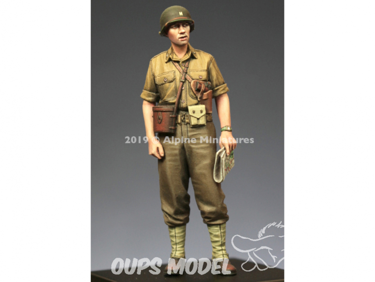 Alpine figurine 35269 Officier de char américain en tenue été WW2 1/35