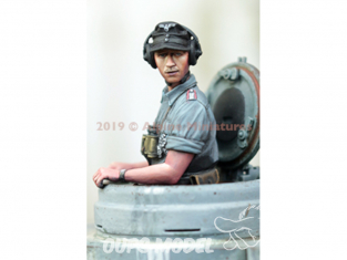 Alpine figurine 35263 Commandant Panzer allemand été n°1 1/35