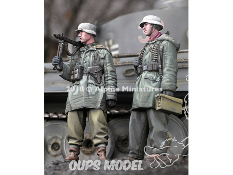 Alpine figurine 35258 Set L'équipe WSS MG à Kharkov (2 figurines) 1/35