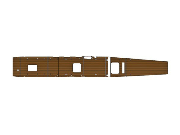 HASEGAWA maquette Bateau 72125 PONT EN BOIS AKAGI 1/350