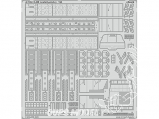 EDUARD photodecoupe avion 481004 Baie de bombe B-26B-50 Invader Icm 1/48