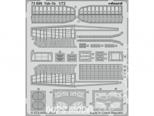 Eduard photodecoupe avion 73699 Amélioration Yak-1b Arma Hobby 1/72