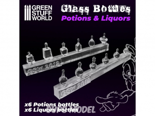 Green Stuff 505603 Bouteilles de Potions et Liqueurs en résine