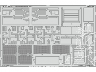 Eduard photodecoupe militaire 36434 Amélioration M109A7 Paladin howitzer Panda Hobby 1/35