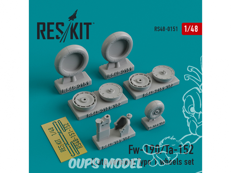 ResKit kit d'amelioration avion RS48-0151 Fw-190/Ta-152 (Late version) Type 1 1/48