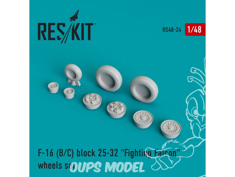 ResKit kit d'amelioration avion RS48-0024 F-16 (B/C) block 25-32 "Fighting Falcon" 1/48