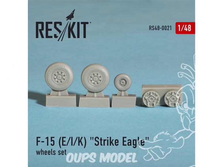 ResKit kit d'amelioration avion RS48-0021 Ensemble de roues F-15 (E/I/K) "Strike Eagle" 1/48