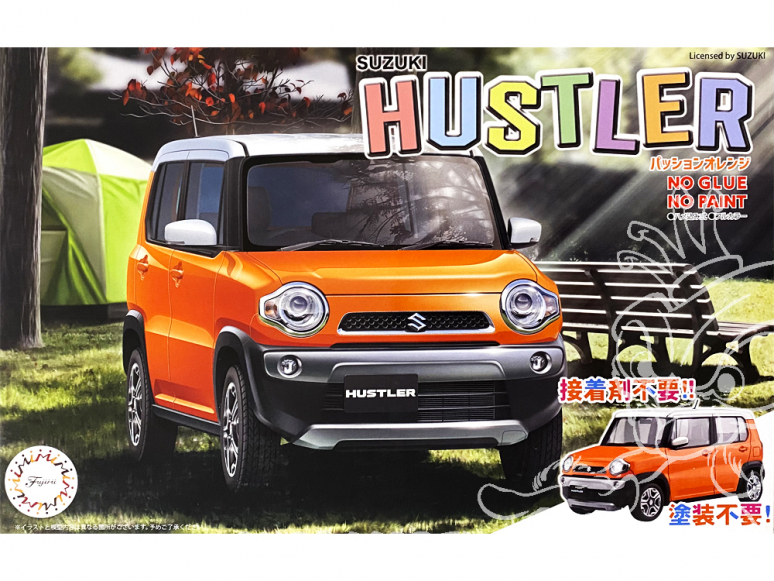 Fujimi maquette voiture 66011 Suzuki Hustler Orange SNAP 1/24