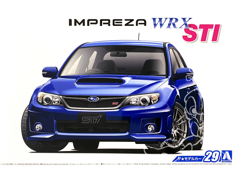 Aoshima maquette voiture 52358 Subaru Impreza WRX STI 2010 1/24