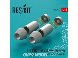 ResKit kit d'amelioration Avion RSU48-0027 Tuyère pour F-18 Hornet Hobby Boss 1/48