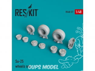 ResKit kit d'amelioration avion RS48-0037 Ensemble de roues pour Su-25 1/48