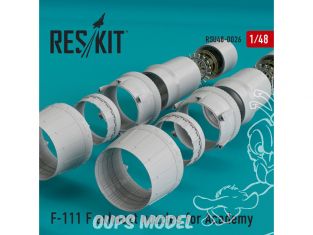 ResKit kit d'amelioration Avion RSU48-0026 Tuyère pour F-111 (F) pour Academy KIT 1/48