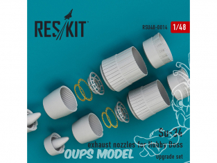 ResKit kit d'amelioration Avion RSU48-0014 Tuyère pour Su-34 kit Hobby Boss 1/48