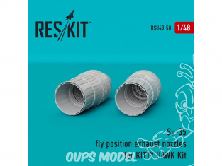 ResKit kit d'amelioration Avion RSU48-0058 Tuyère pour Su-35 position de vol kit Kitty Hawk 1/48