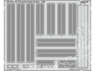 EDUARD photodecoupe avion 481012 Alimentation en munitions B-17G Hk Models 1/48