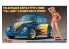 Hasegawa maquette voiture 52245 Volkswagen Beetle (1966) «Cal Look» avec figurine de fille Blonde 1/24