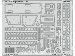 EDUARD photodecoupe avion 491073 Amélioration Tiger Moth Airfix 1/48