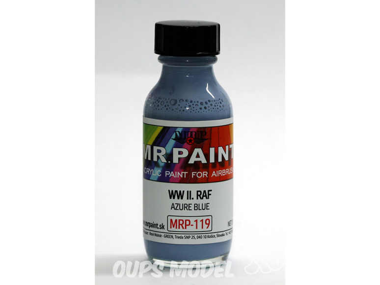 MRP peintures 119 Bleu Azur R.A.F 30ml