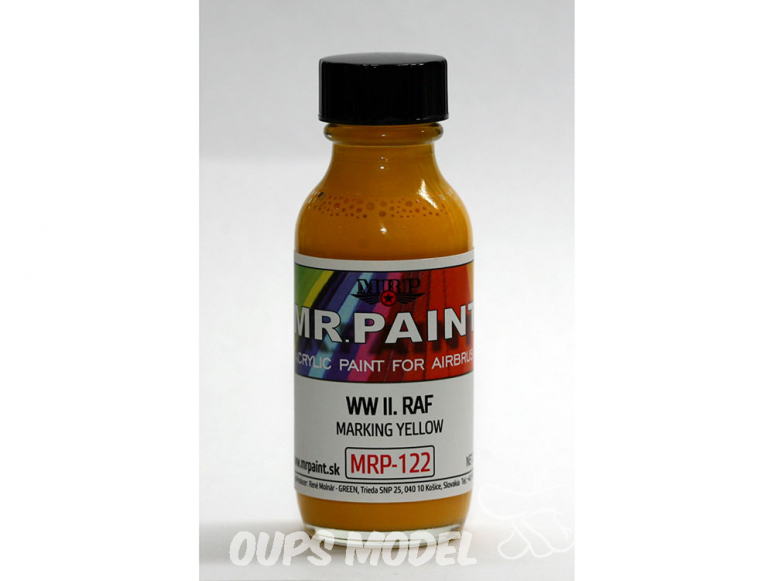 MRP peintures 122 MARQUAGE JAUNE R.A.F 30ml