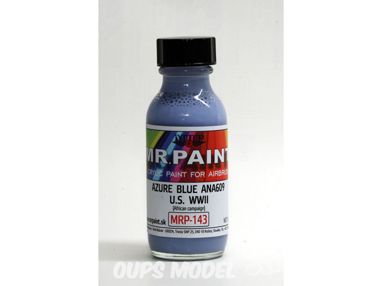 MRP peintures 143 BLEU AZUR ANA 609 avions U.S. WWII 30ml