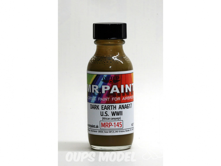 MRP peintures 145 TERRE NOIRE ANA 617 avions U.S. WWII 30ml