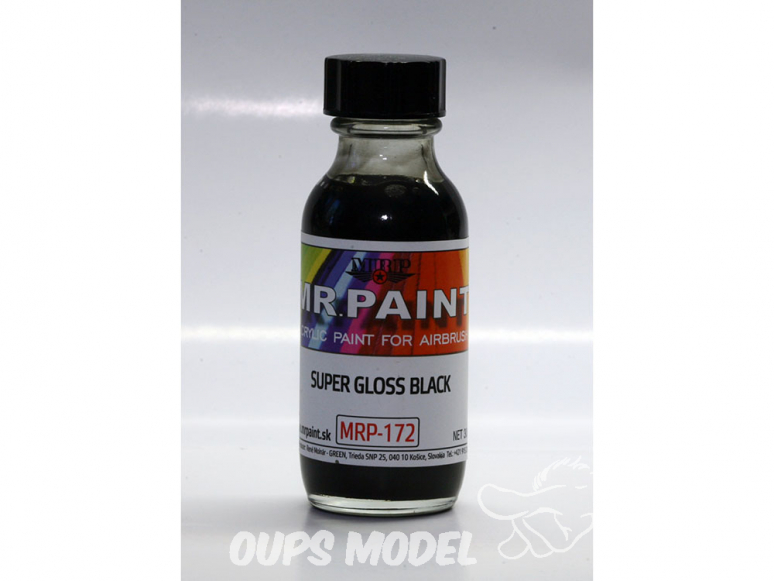 MRP peintures 172 SUPER BRILLANT NOIR 30ml