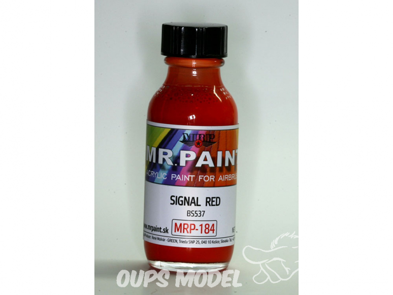 MRP peintures 184 ROUGE SIGNAL 30ml