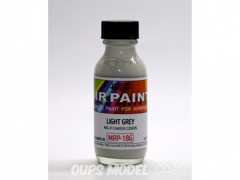 MRP peintures 186 GRIS CLAIR Mig-21 30ml