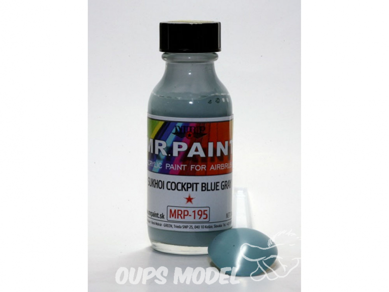 MRP peintures 195 SUKHOI COCKPIT Bleu-Gris 30ml