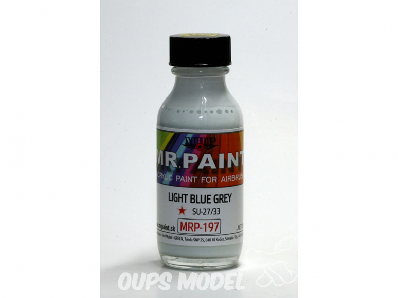 MRP peintures 197 BLEU CLAIR GRIS SU-27/33 30ml