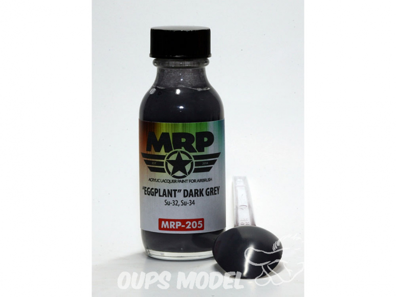 MRP peintures 205 AUBERGINE GRIS FONCÉ - BLEU SU-34 30ml