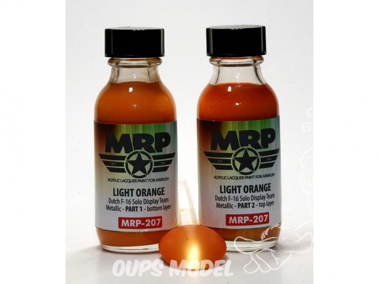 MRP peintures 207 ORANGE CLAIR F-16 F-16 Allemand 2x30ml