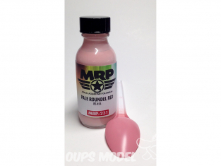 MRP peintures 231 Rouge pale cocarde BS454 30ml