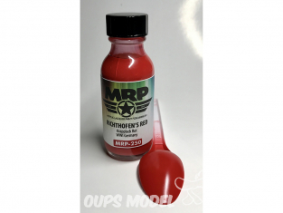 MRP peintures 250 RICHTHOFEN ROUGE peinture garance rouge 30ml