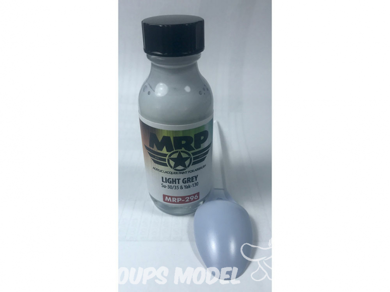 MRP peintures 296 GRIS CLAIR SU-30, SU-35 et YAK-130 30ml