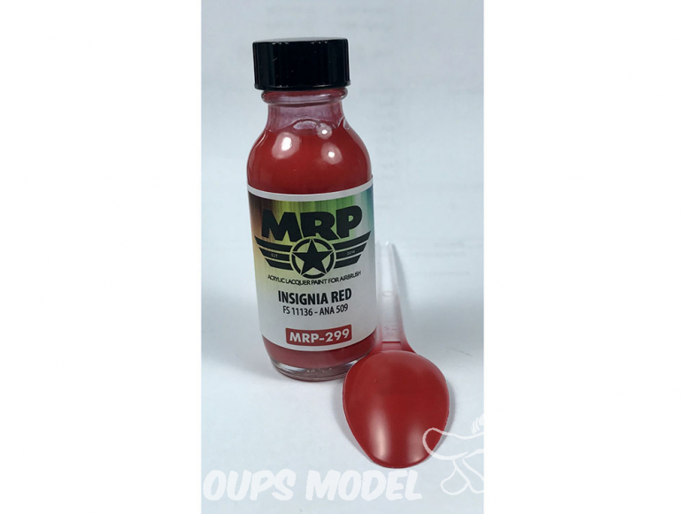 MRP peintures 299 INSIGNE ROUGE FS11136 - ANA 509 30ml