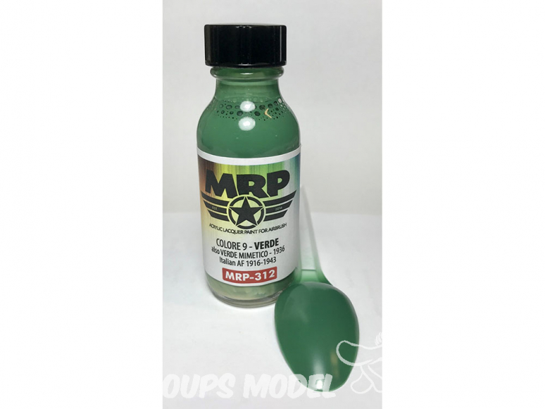 MRP peintures 312 Colore 9 VERT Italien AF 1916-1943 30ml